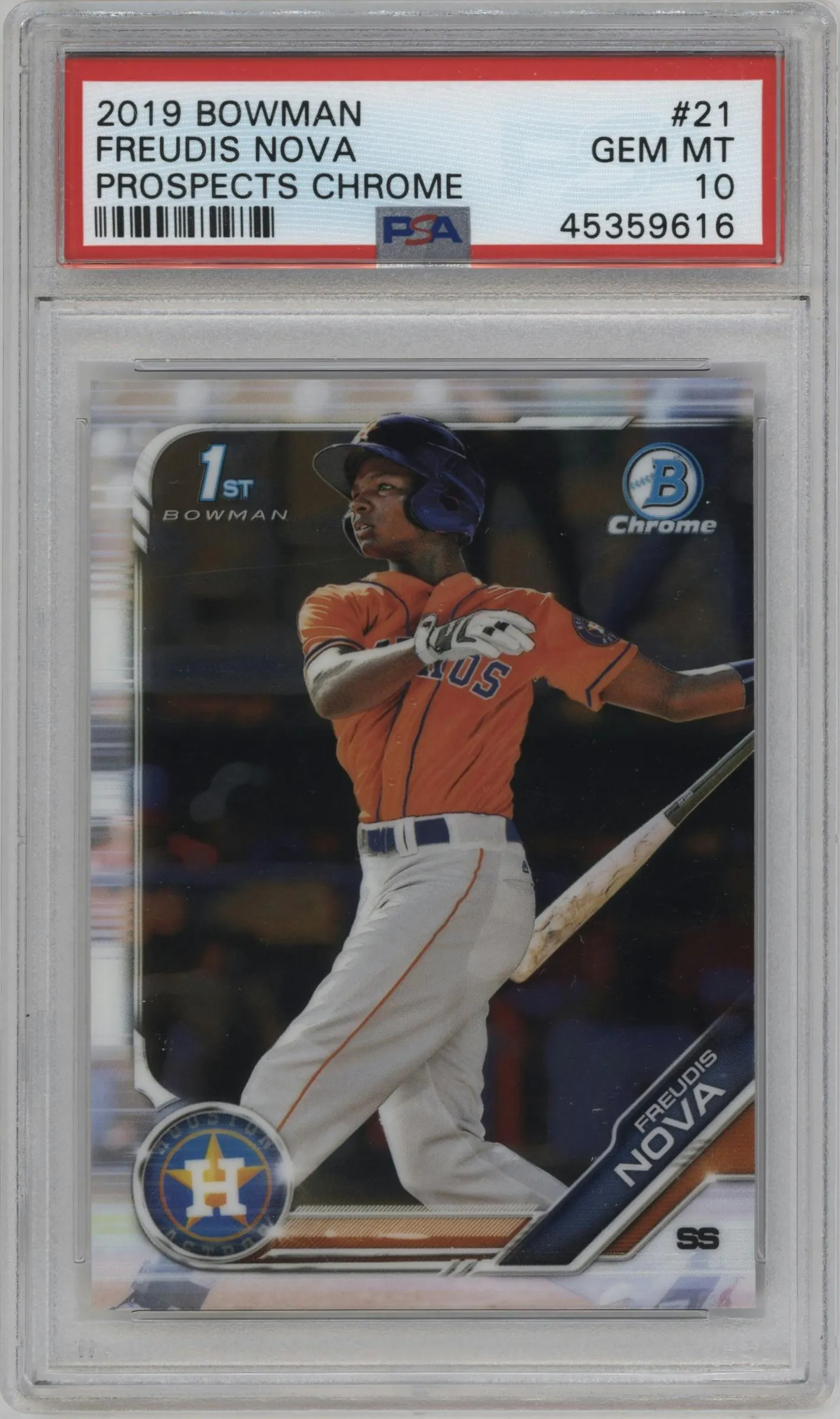2019 Bowman Chr.Pros. Freudis Nova #BCP-21 PSA 10