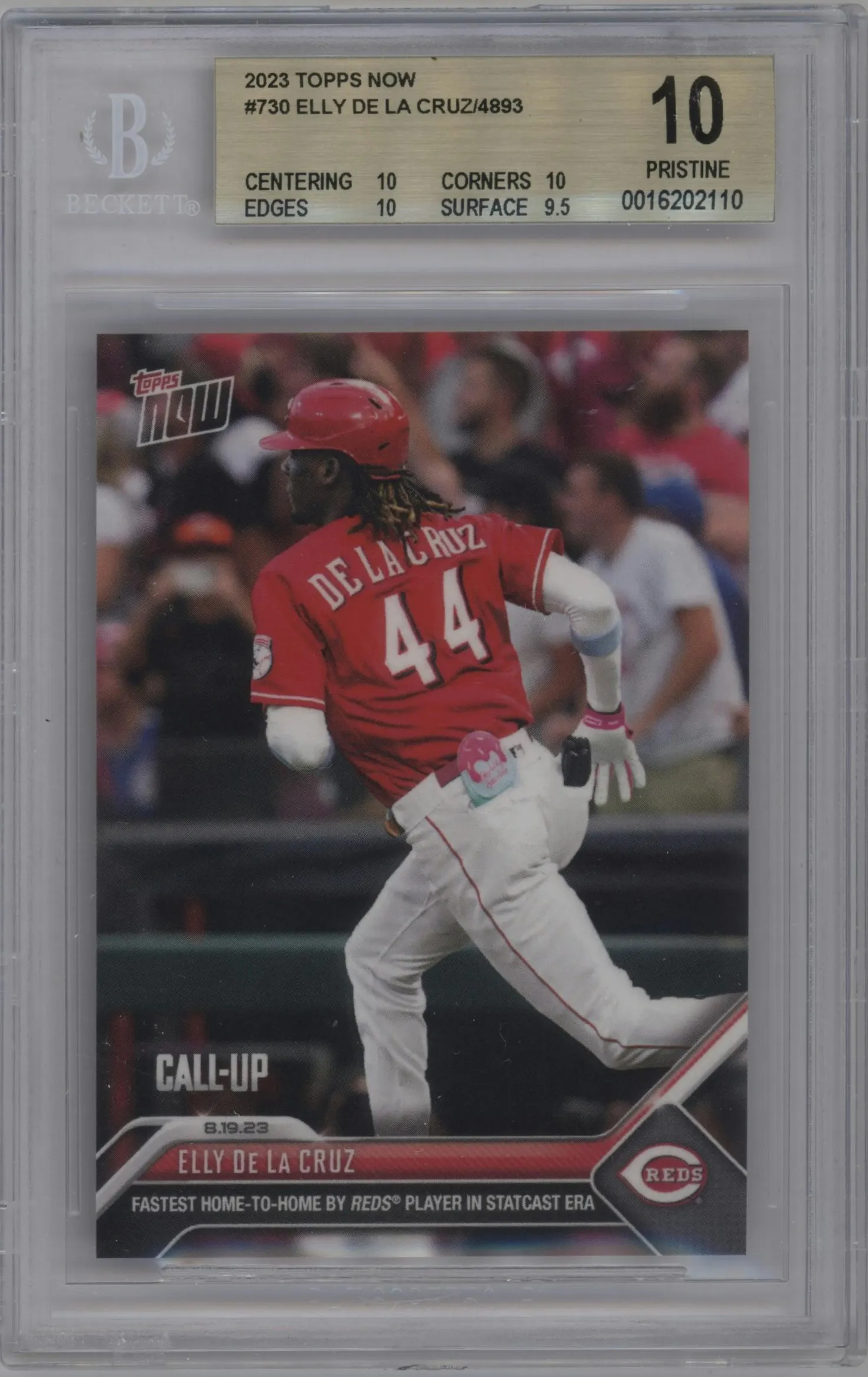 2023 Topps Now Elly De La Cruz BGS 10