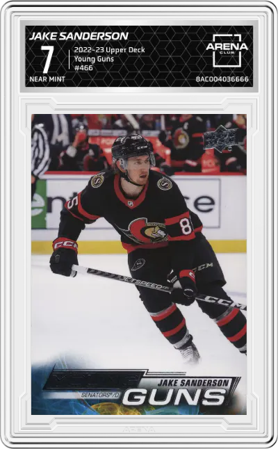 2022 Upper Deck Series 2 Young Guns Jake Sanderson ARENA CLUB 7