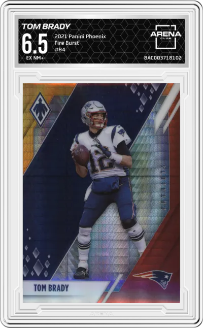 2021 Panini Phoenix Tom Brady Fire Burst ARENA CLUB 6.5