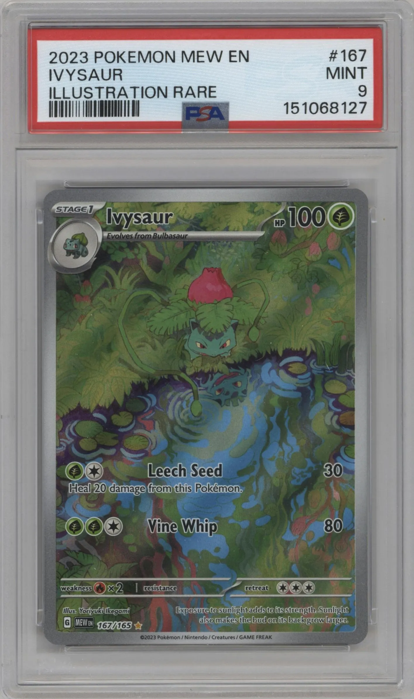 2023 Pokemon SV 151 Ivysaur #167 PSA 9