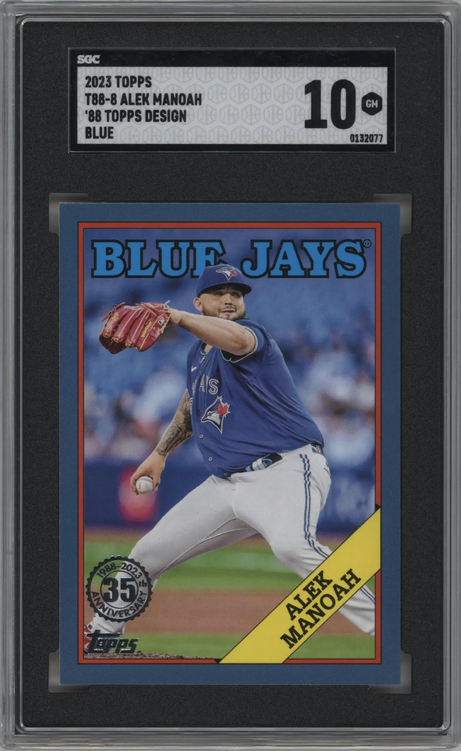 2023 Topps Series 1 1988 Topps Alek Manoah Blue #T88-8 SGC 10