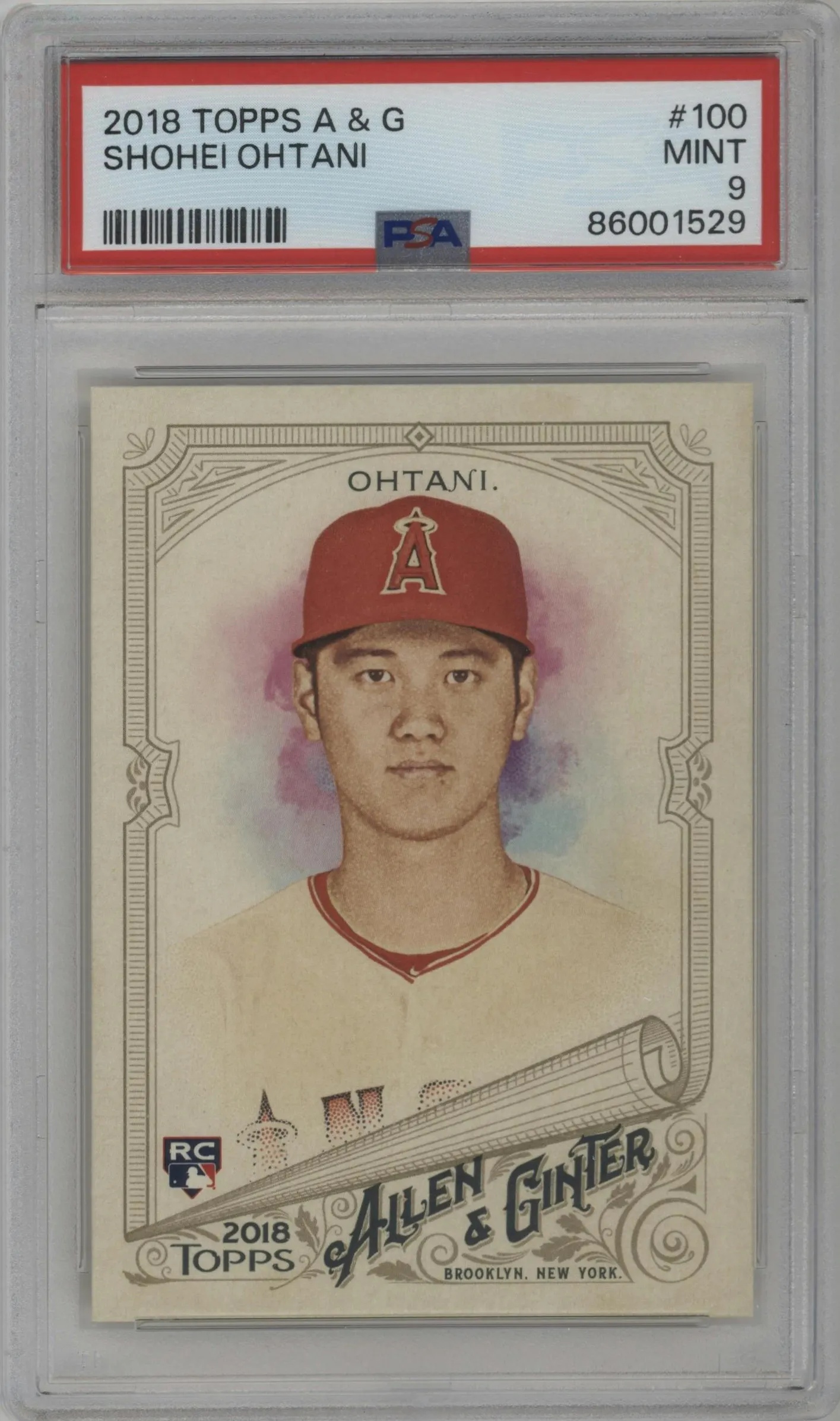 2018 Topps Allen & Ginter Shohei Ohtani #100 PSA 9