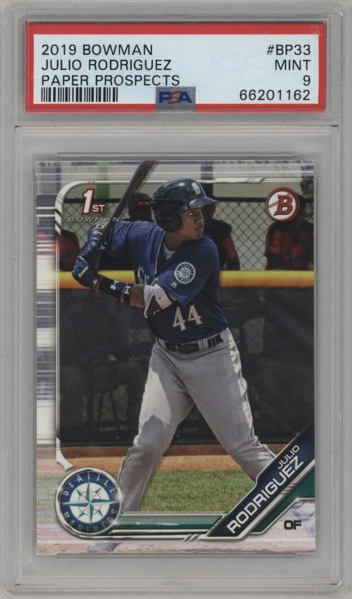 2019 Bowman Prospect Julio Rodriguez #BP-33 PSA 9