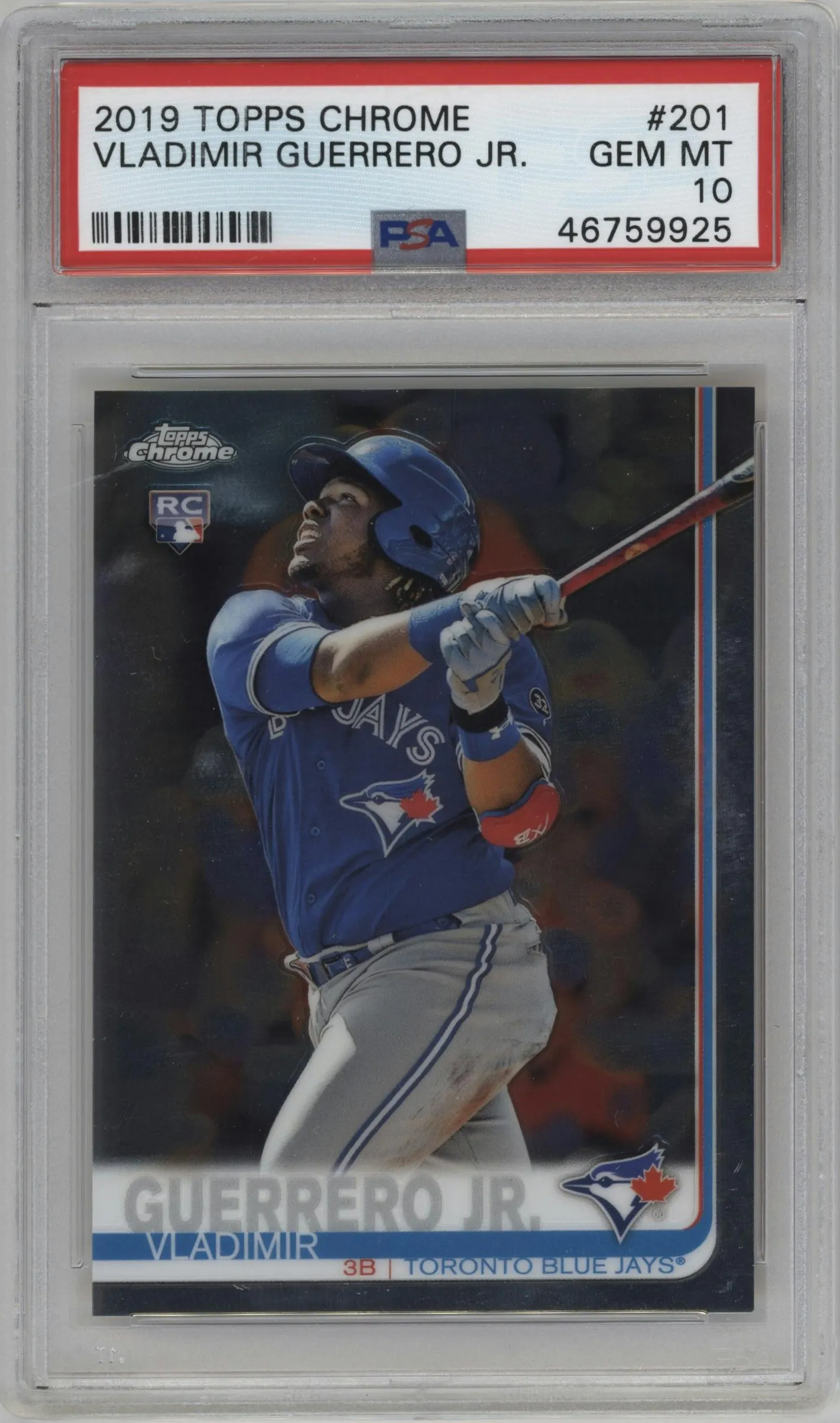 2019 Topps Chrome Vladimir Guerrero Jr. #201 PSA 10