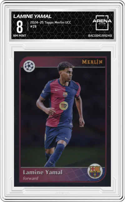 2024 Topps Merlin UEFA Club Competitions Lamine Yamal #19 ARENA CLUB 8