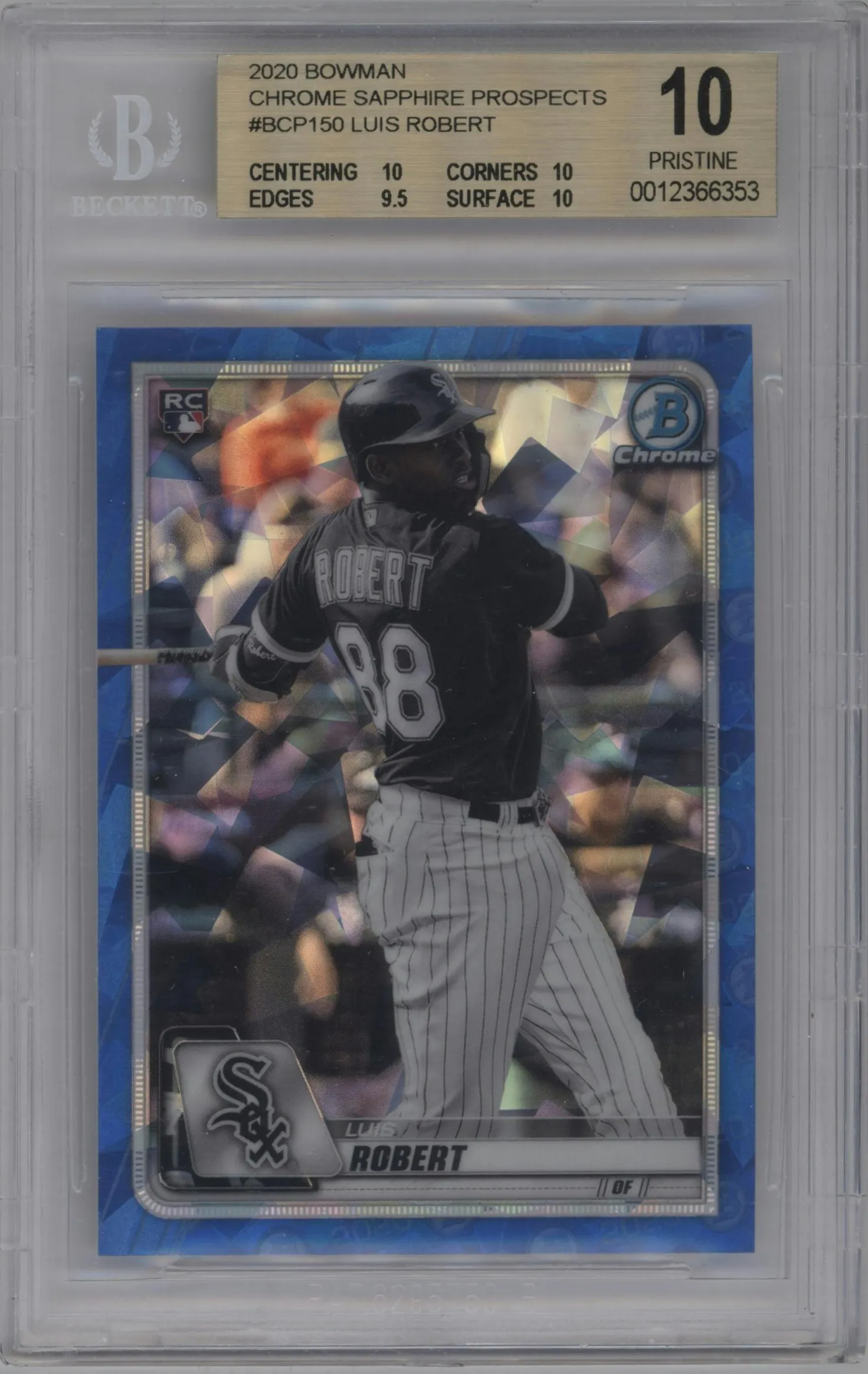 2020 Bowman Sapphire Edition Chr.Pros. Luis Robert BGS 10