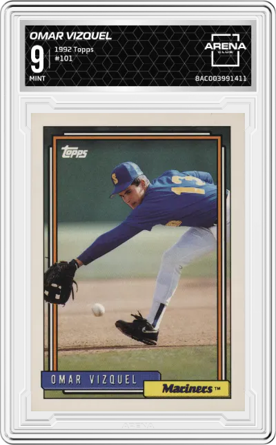 1992 Topps Omar Vizquel ARENA CLUB 9