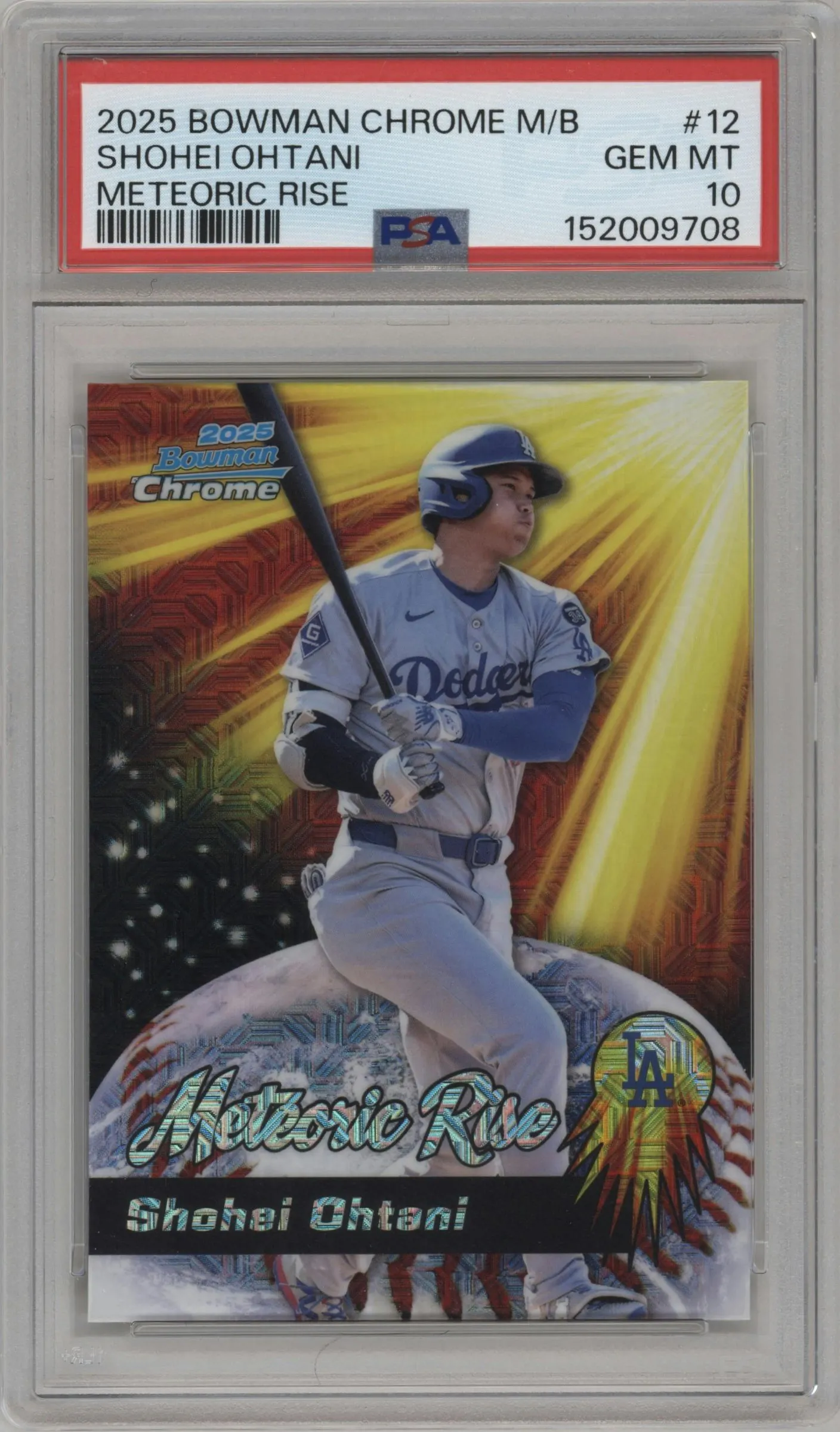 2025 Bowman Chrome Mega Box Meteoric Rise Shohei Ohtani PSA 10