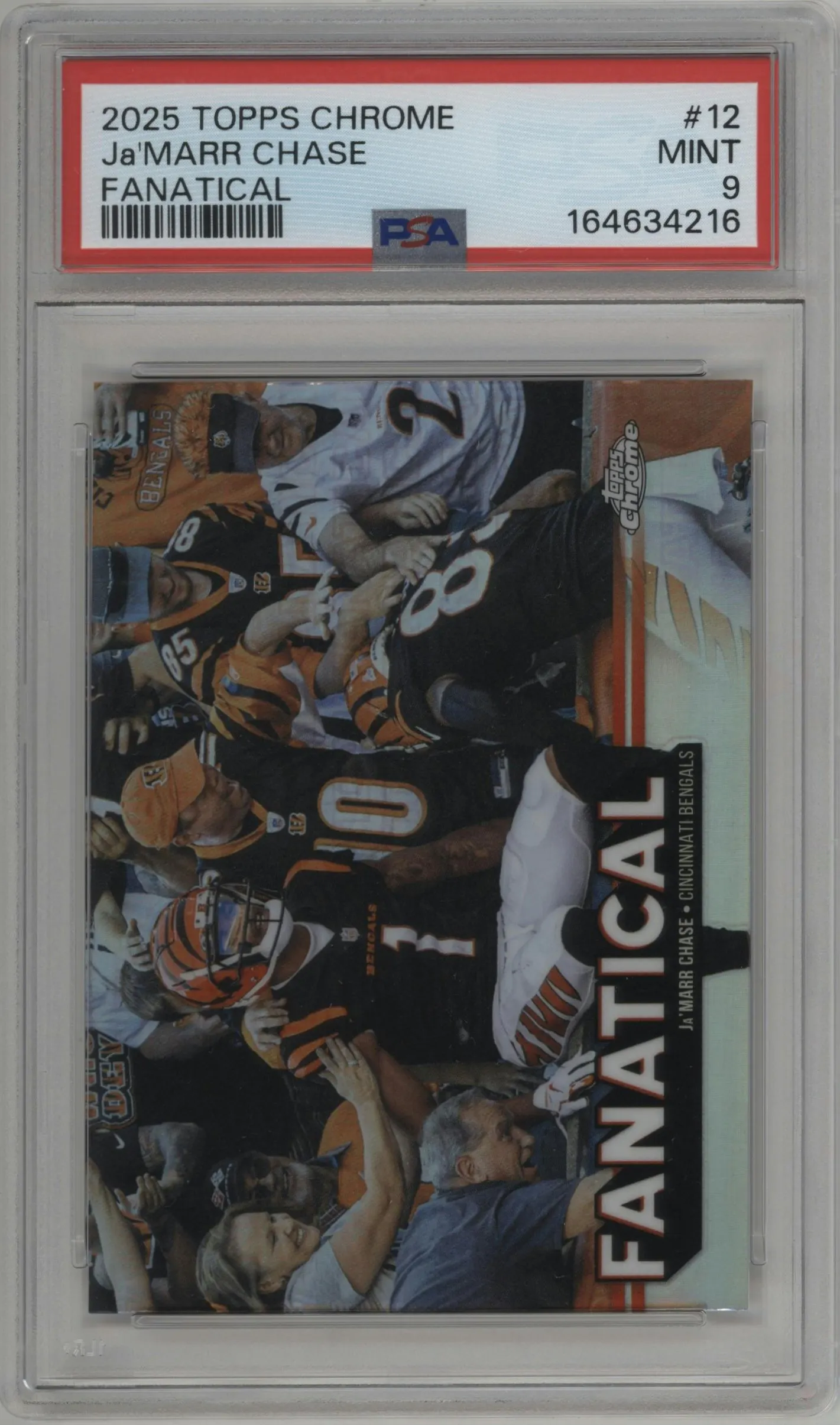 2025 Topps Chrome Fanatical Ja'Marr Chase #FF-12 PSA 9