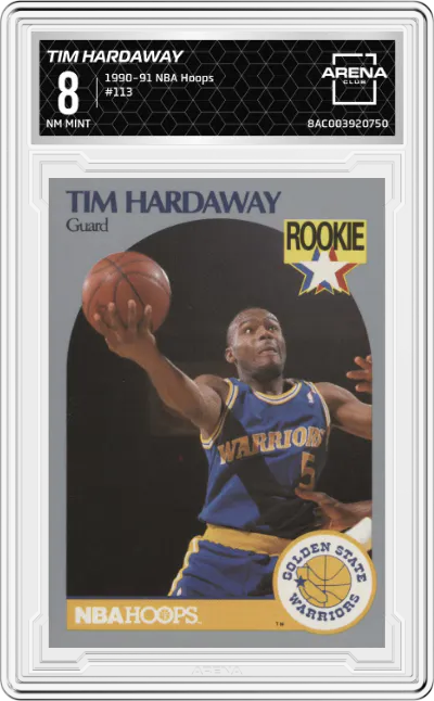 1990 NBA Hoops Tim Hardaway ARENA CLUB 8