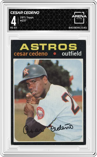 1971 Topps Cesar Cedeno #237 ARENA CLUB 4