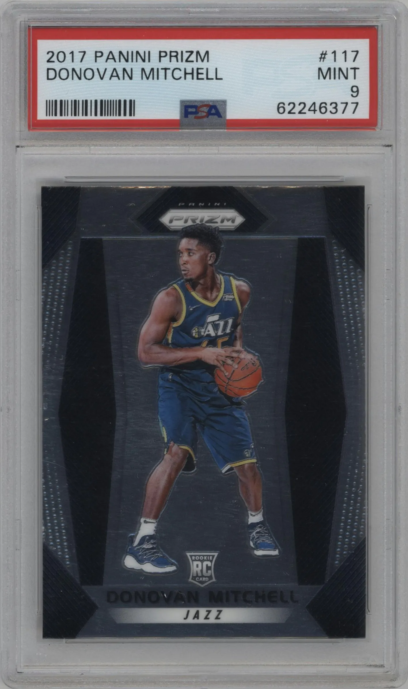 2017 Panini Prizm Donovan Mitchell PSA 9