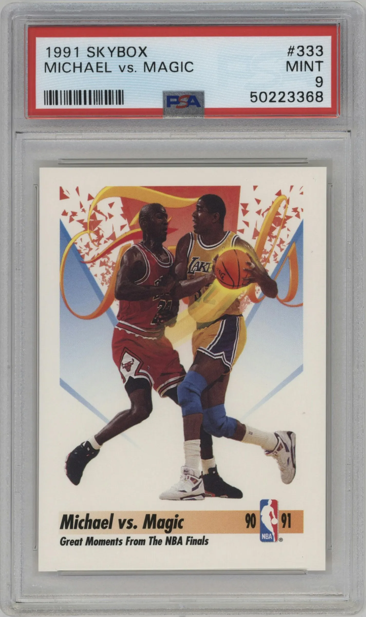 1991 Skybox Michael Jordan/Magic Johnson #333 PSA 9