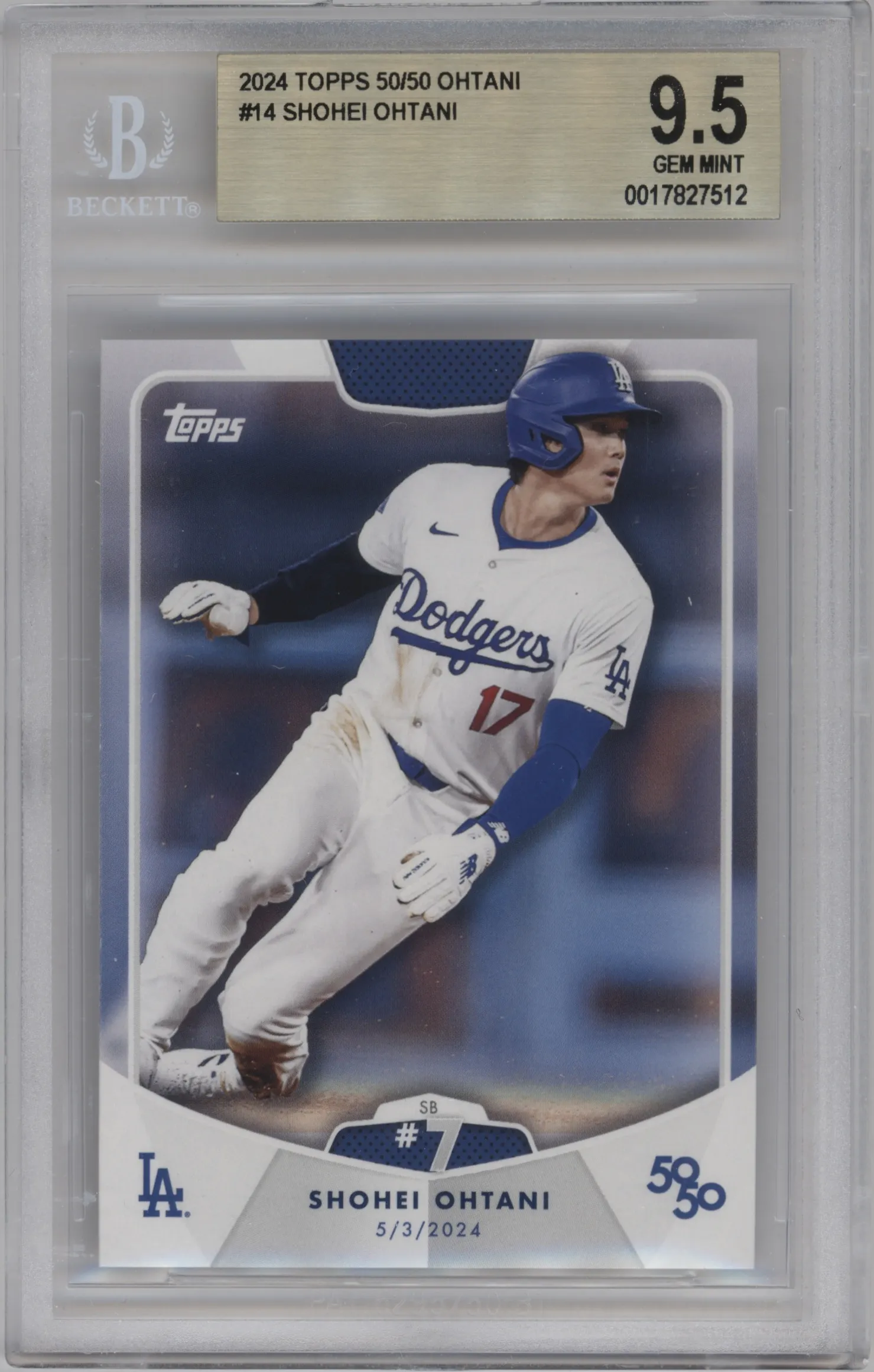 2024 Topps 50/50 Shohei Ohtani #14 BGS 9.5