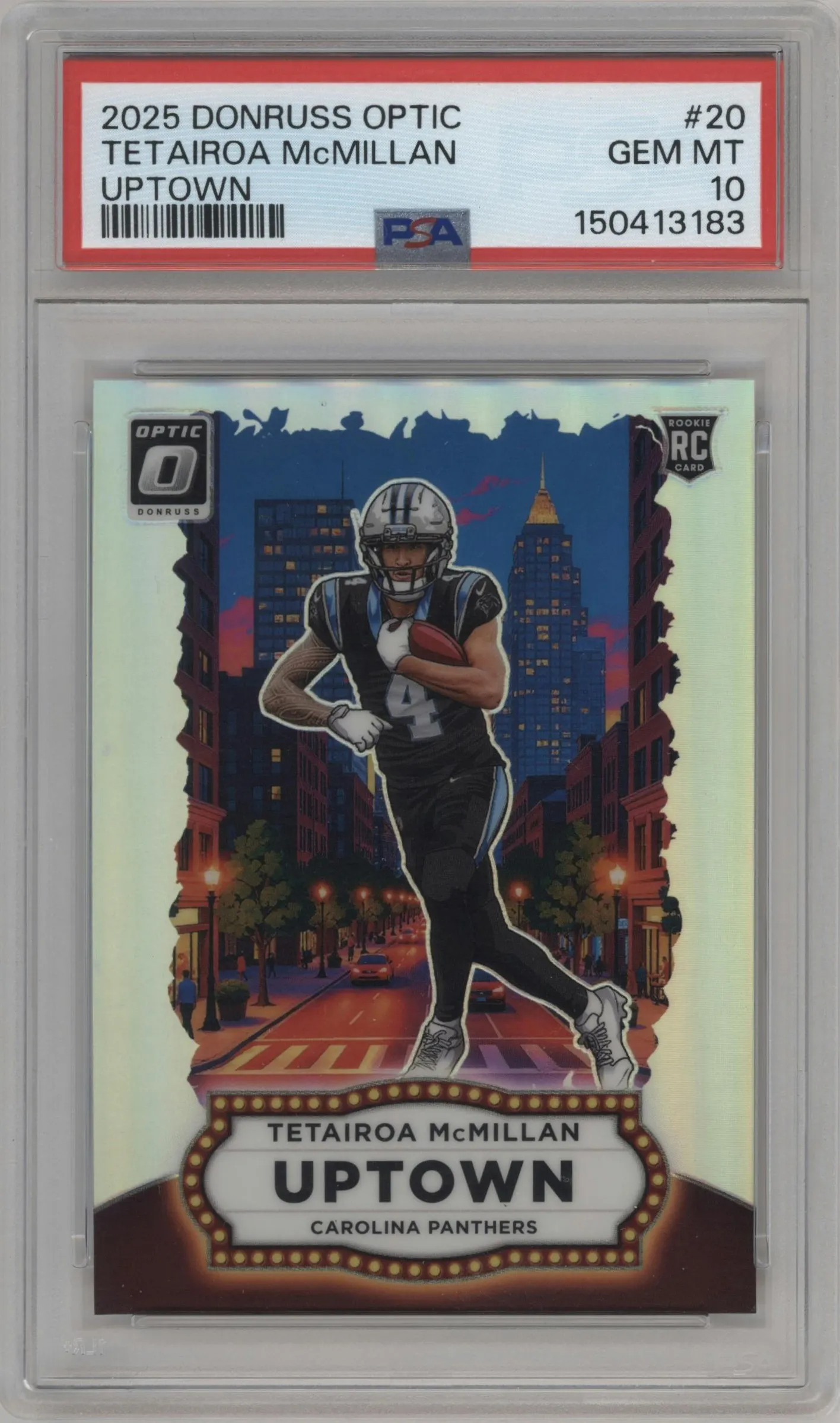2025 Donruss Optic Uptown Tetairoa McMillan #20 PSA 10