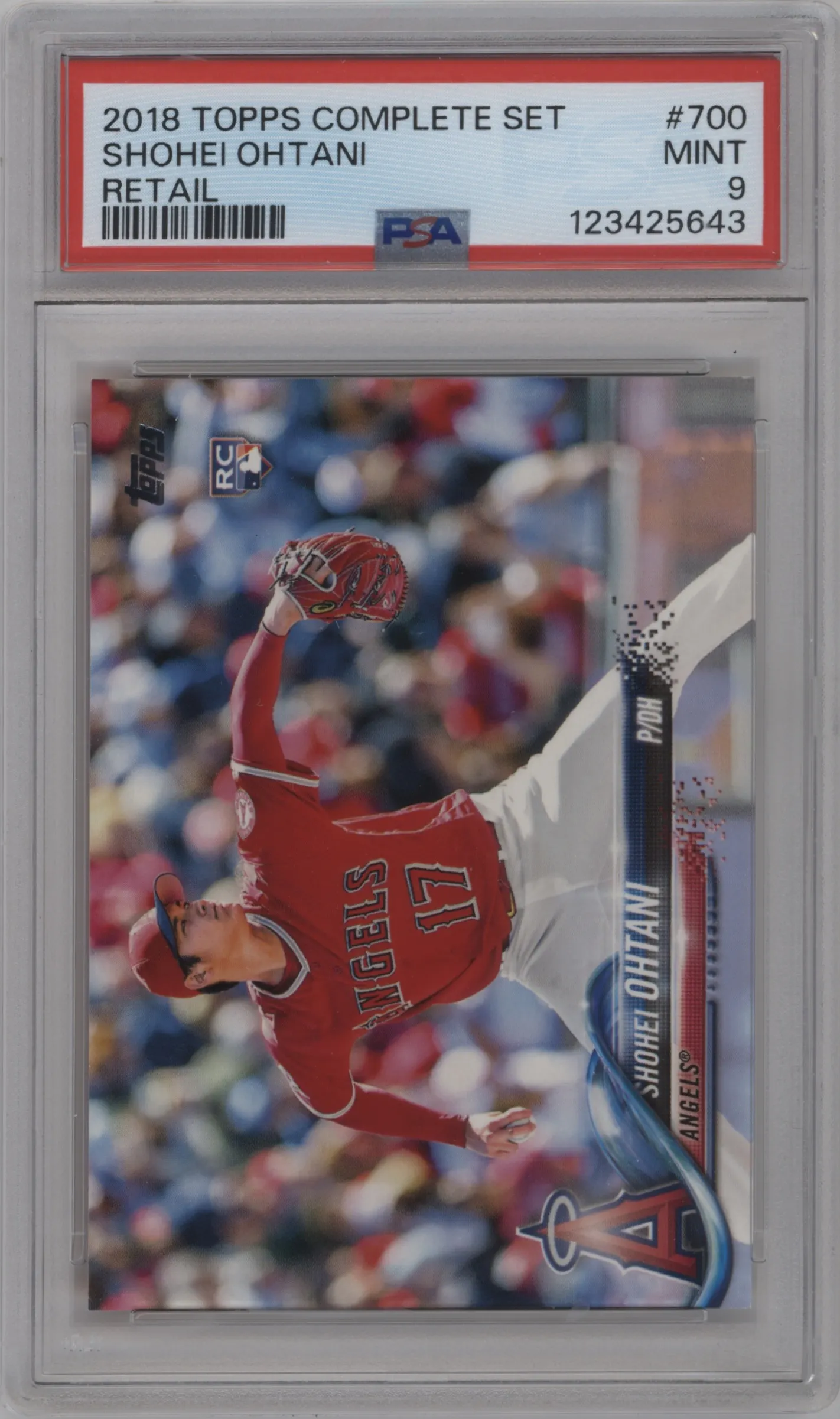 2018 Topps Complete Set Variation Shohei Ohtani #700 PSA 9