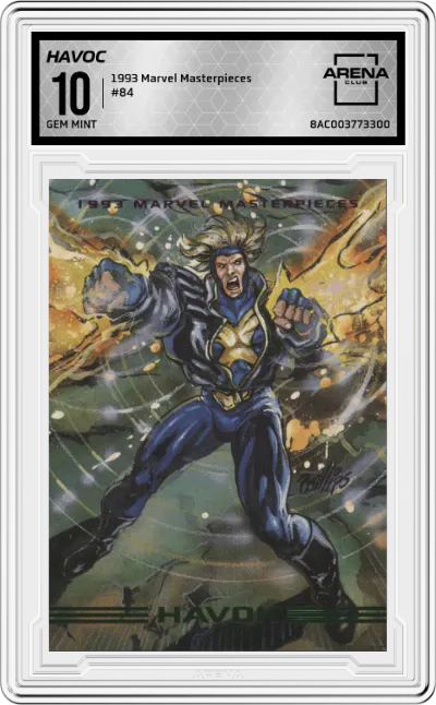 1993 SkyBox Marvel Masterpieces Havoc ARENA CLUB 10