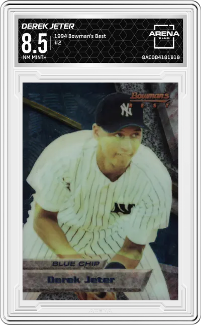 1994 Bowman's Best Derek Jeter #2 ARENA CLUB 8.5