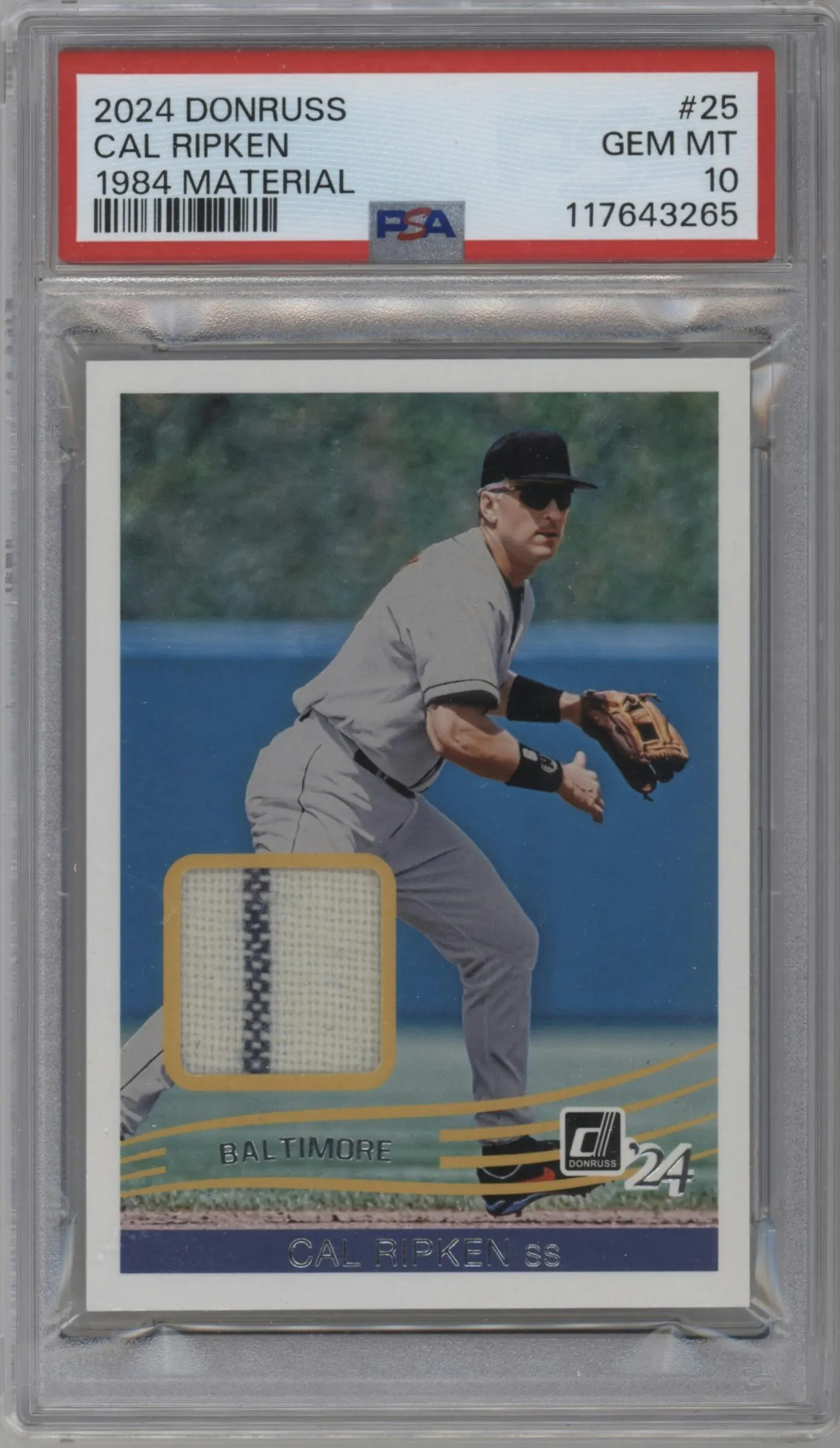 2024 Panini Donruss Retro 1984 Mat. Cal Ripken #25  PSA 10