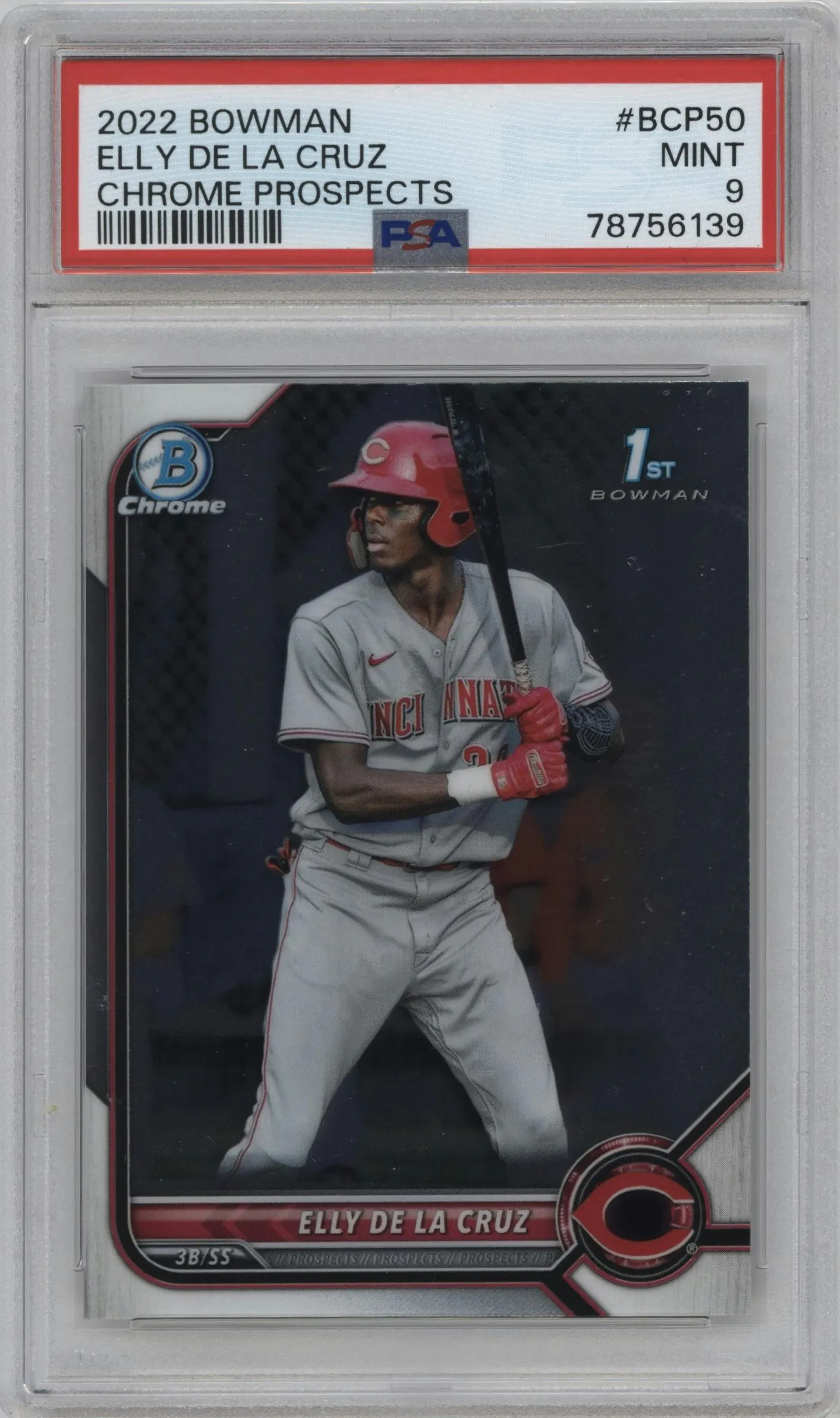 2022 Bowman Chr.Pros. Elly De La Cruz #BCP-50 PSA 9