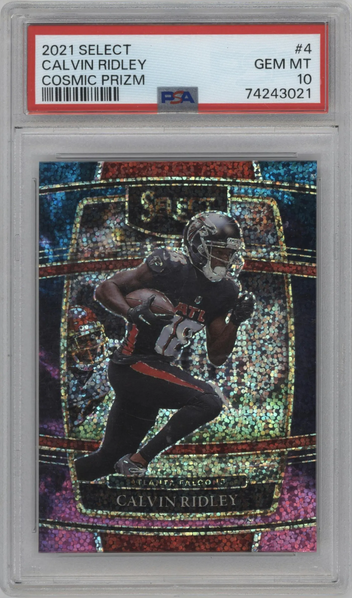 2021 Panini Select Calvin Ridley Cosmic #4 PSA 10
