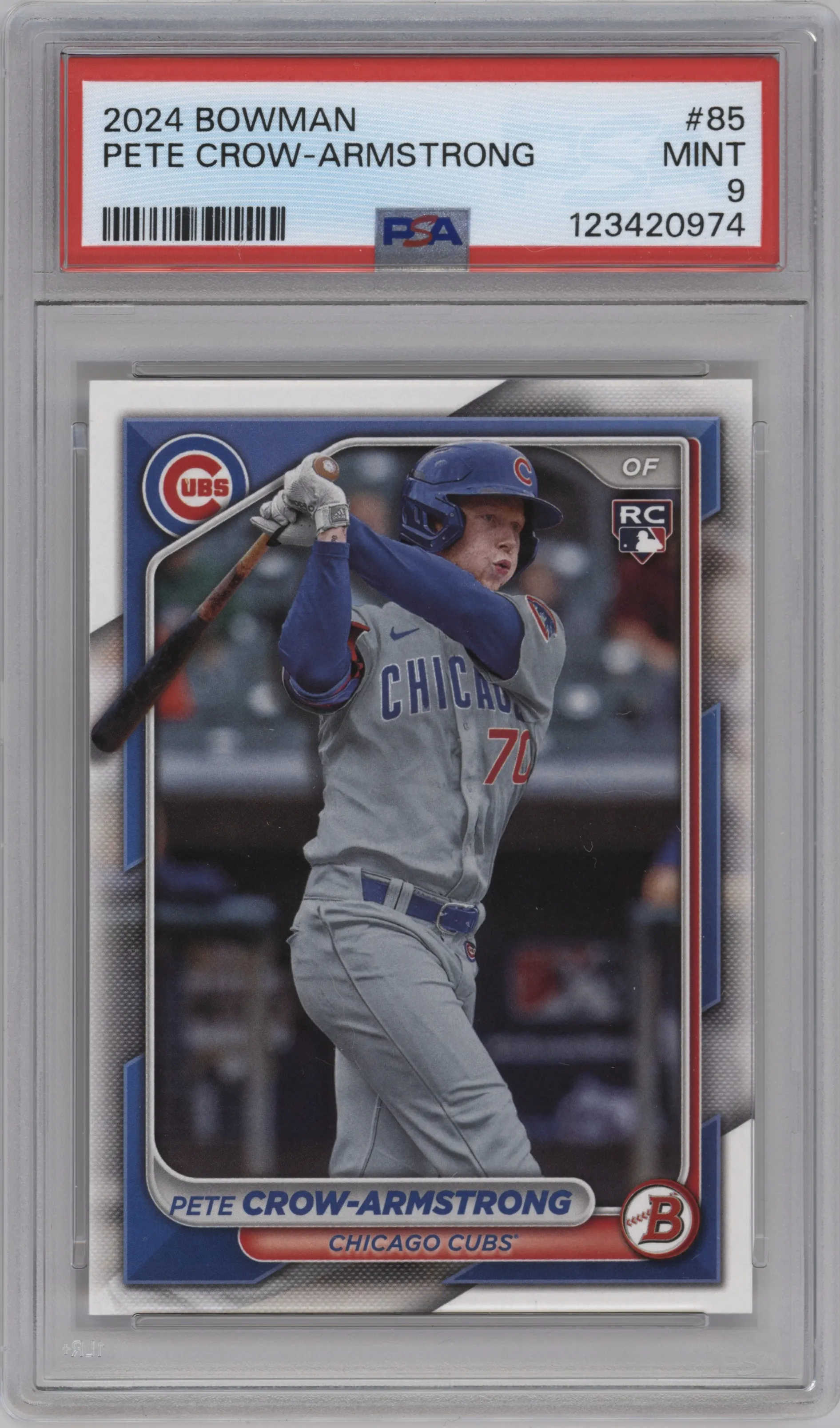 2024 Bowman Pete Crow-Armstrong #85 PSA 9