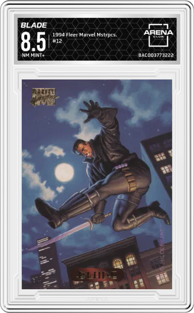1994 Fleer Marvel Masterpieces Blade #12 ARENA CLUB 8.5