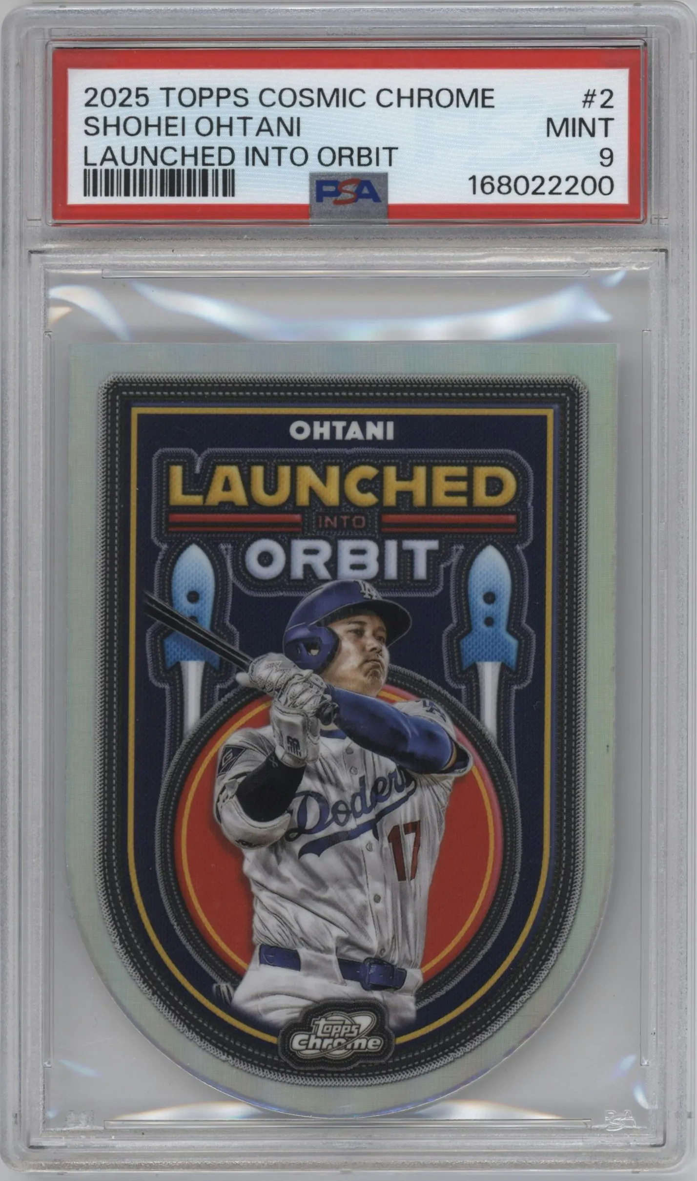 2025 Topps Chrome Cosmic Launched into Orbit Shohei Ohtani #LIO-2 PSA 9