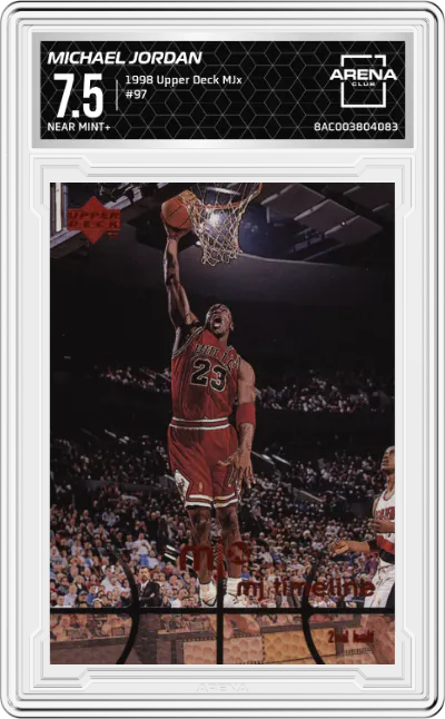 1998 Upper Deck MJx Michael Jordan #97 ARENA CLUB 7.5