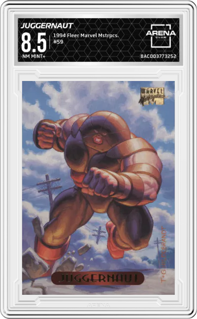 1994 Fleer Marvel Masterpieces Juggernaut ARENA CLUB 8.5
