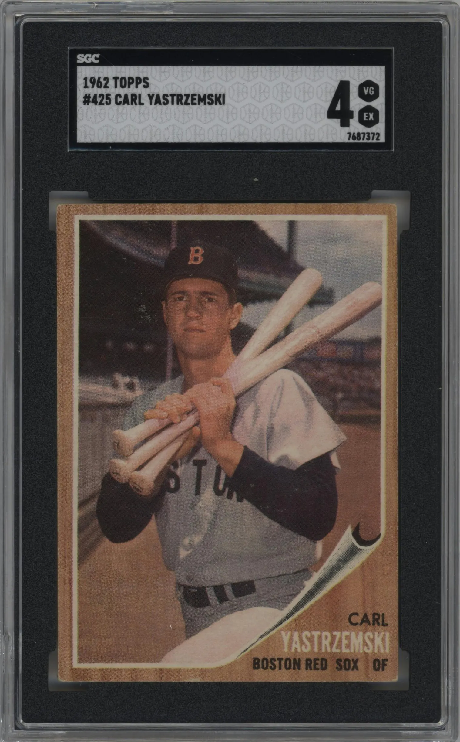 1962 Topps Carl Yastrzemski #425 SGC 4