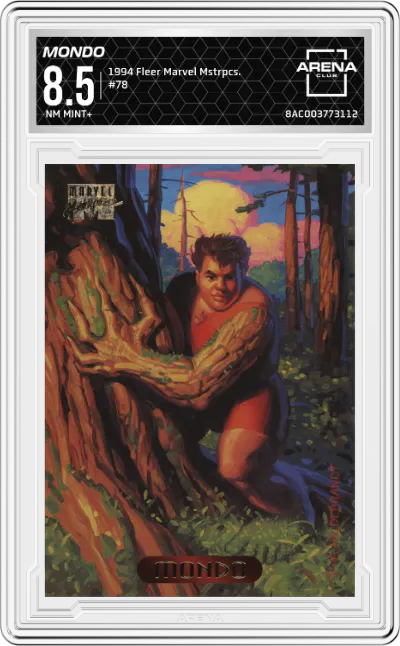 1994 Fleer Marvel Masterpieces Mondo ARENA CLUB 8.5