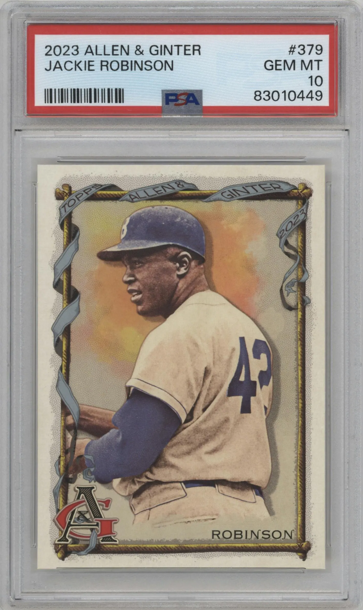 2023 Topps Allen & Ginter SP Jackie Robinson #379 PSA 10