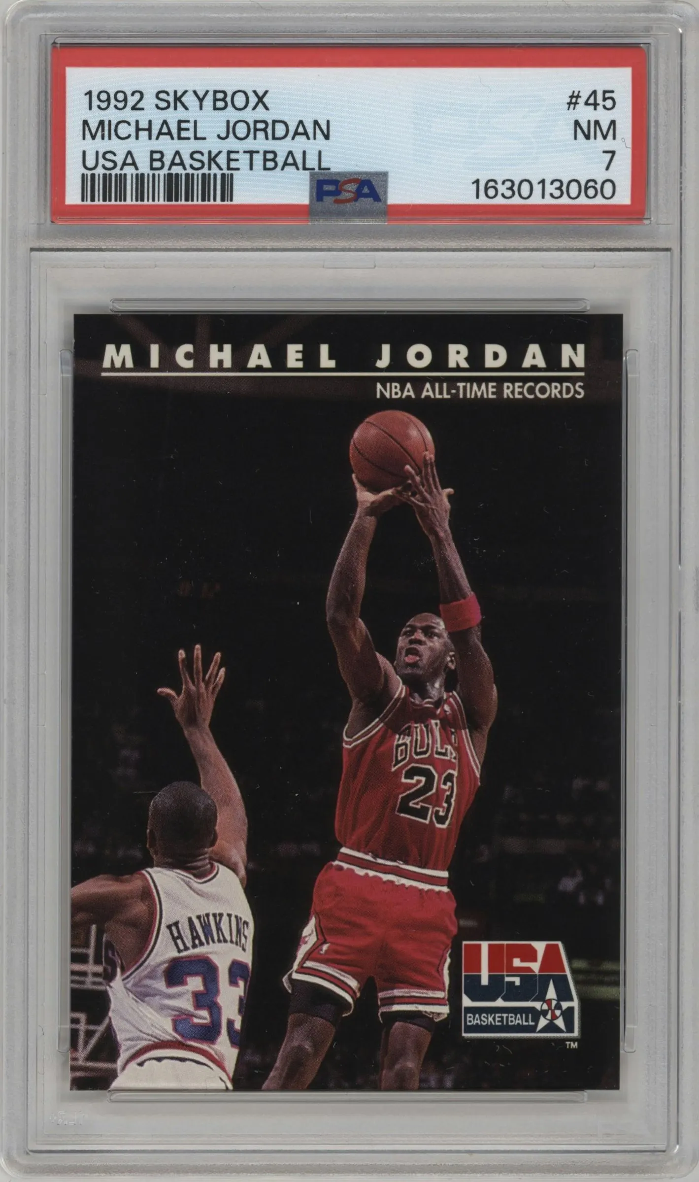 1992 Skybox USA Michael Jordan #45 PSA 7