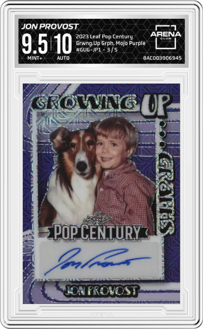2023 Leaf Metal Pop Century Grwng.Up Grph. Jon Provost Mojo Purple #GUG-JP1 ARENA CLUB 9.5