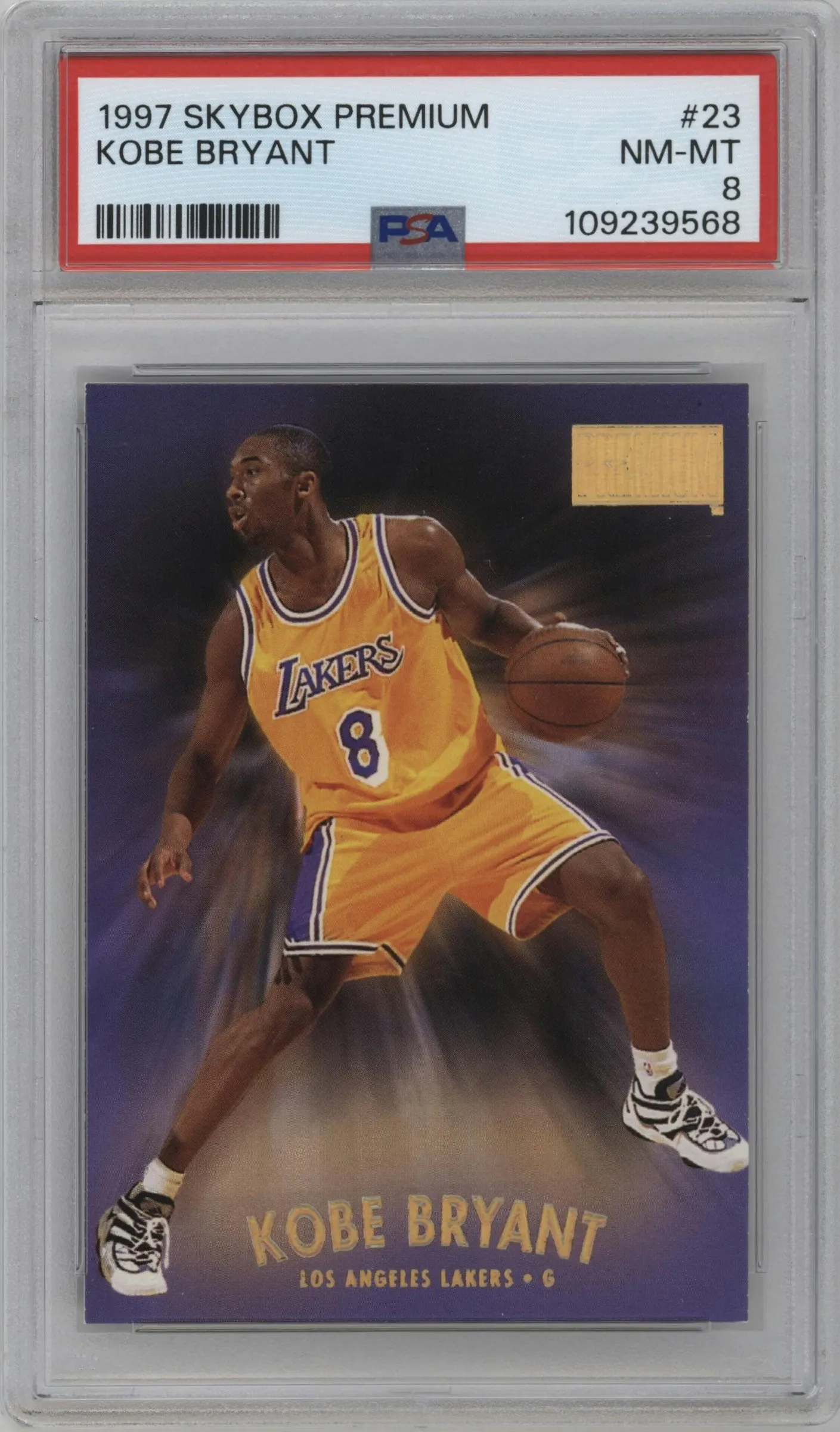 1997 Skybox Premium Kobe Bryant #23 PSA 8