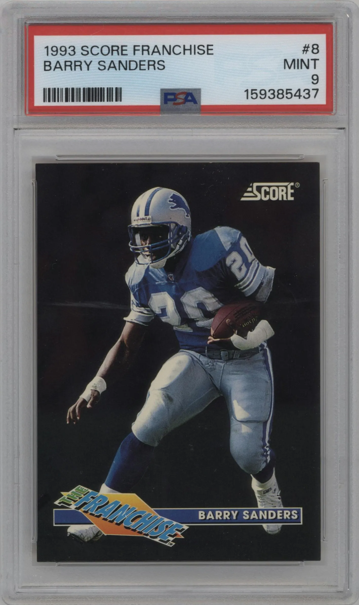 1993 Score The Franchise Barry Sanders #8 PSA 9