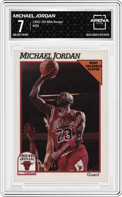 1991 NBA Hoops Michael Jordan #30 ARENA CLUB 7