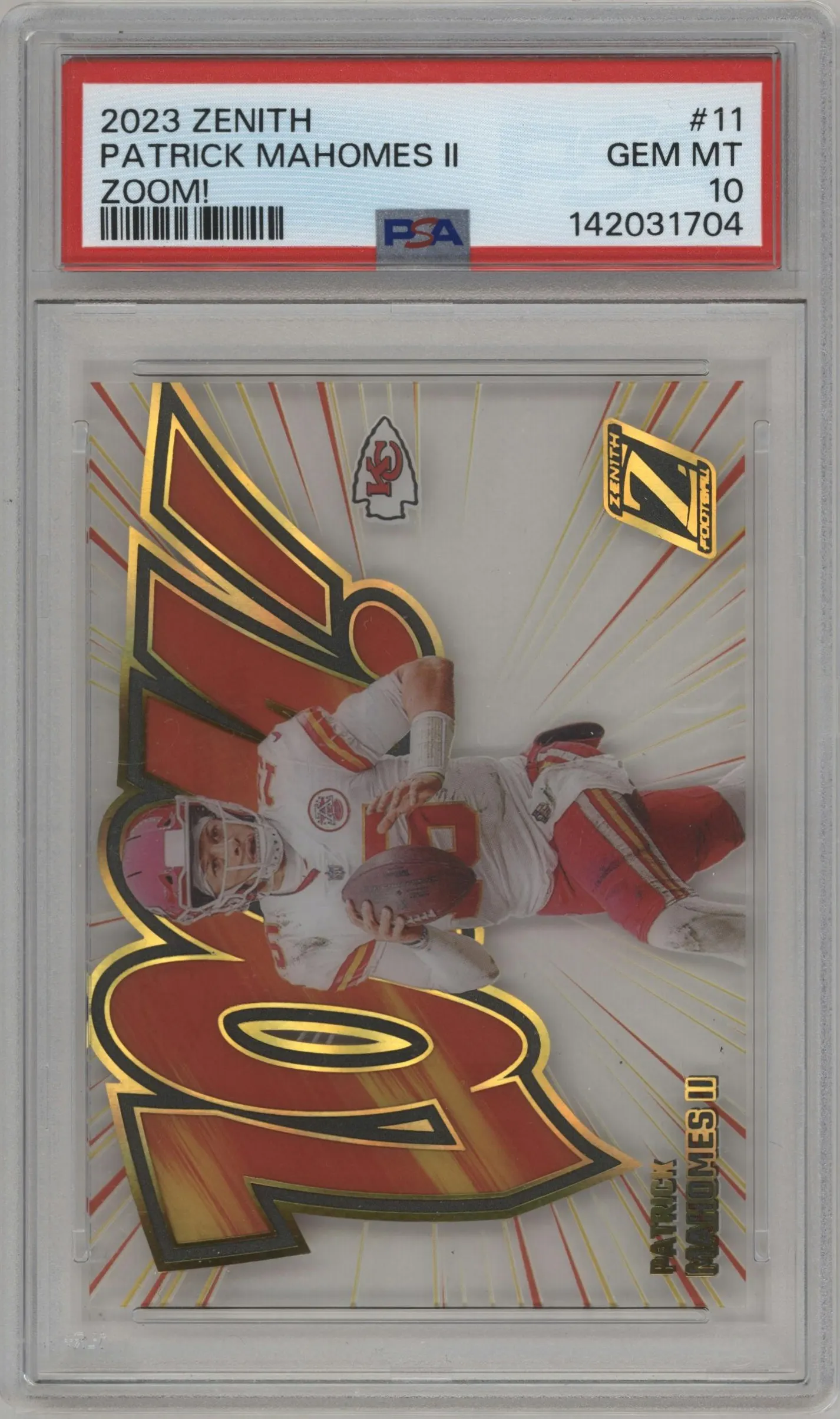2023 Panini Zenith Zoom! Patrick Mahomes II #11 PSA 10