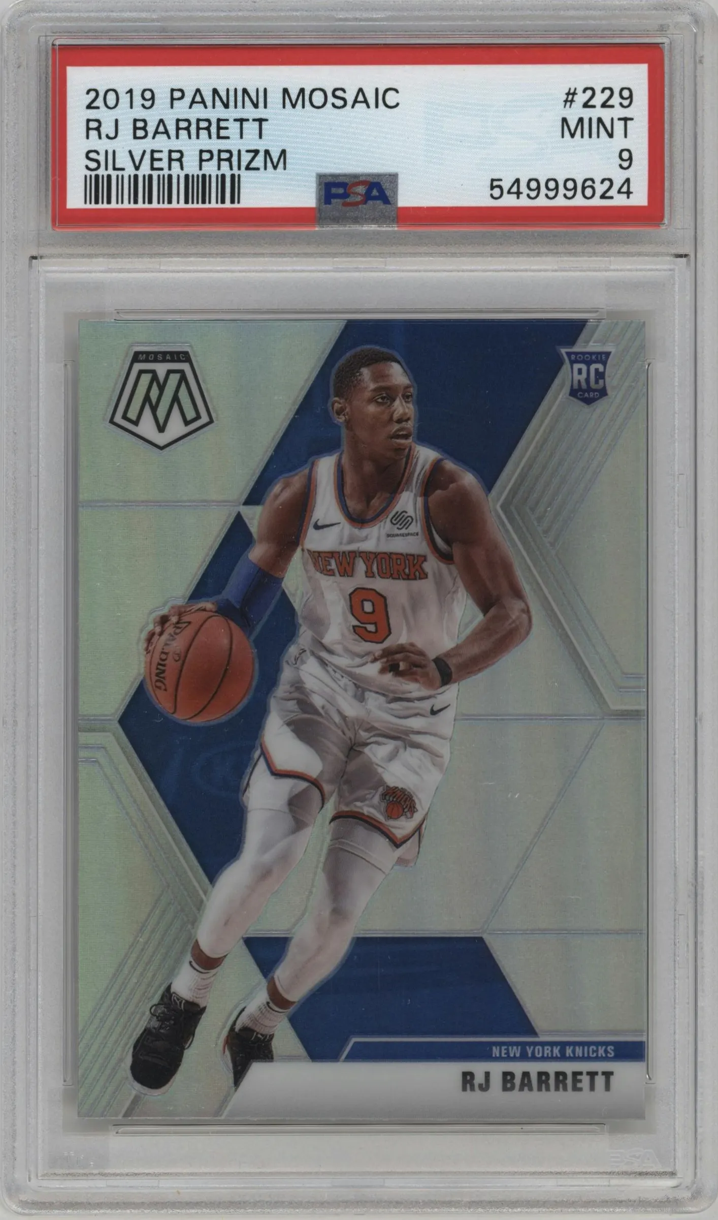 2019 Panini Mosaic RJ Barrett Silver #229 PSA 9