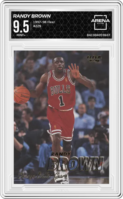1997 Fleer Randy Brown #229 ARENA CLUB 9.5