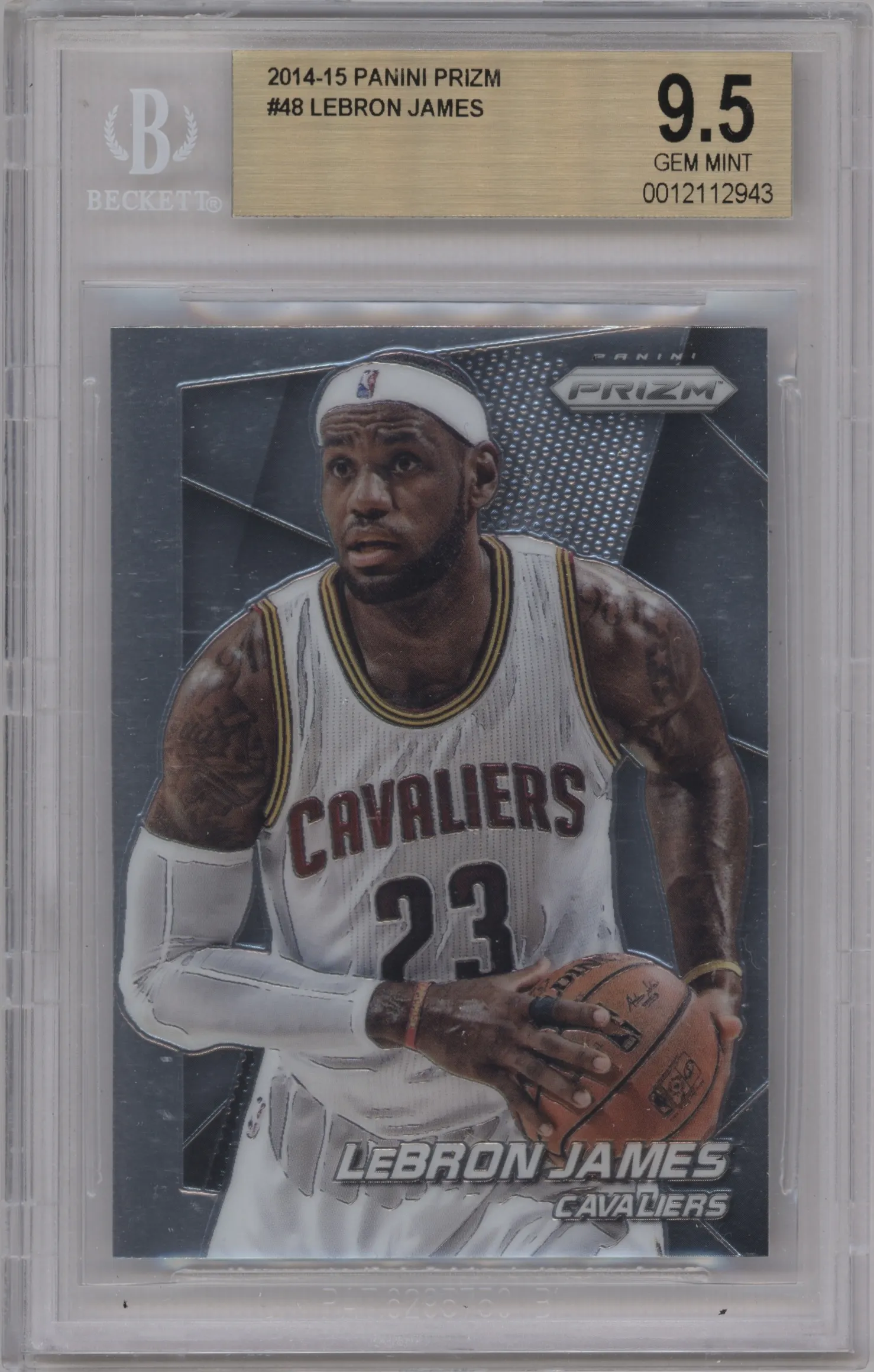 2014 Panini Prizm LeBron James #48 BGS 9.5