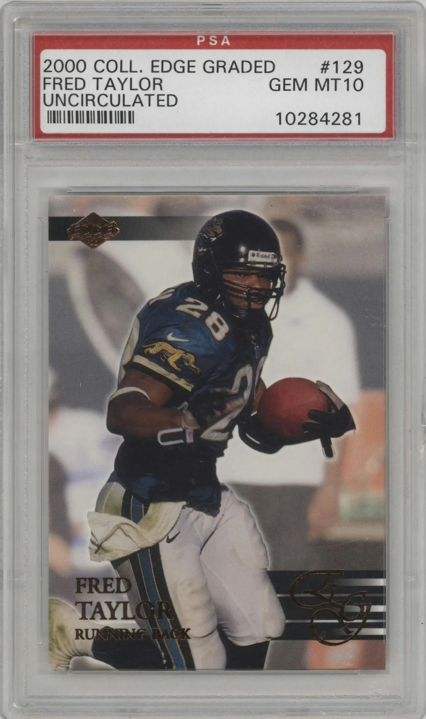 2000 Collector's Edge EG Fred Taylor Uncirculated #129 PSA 10