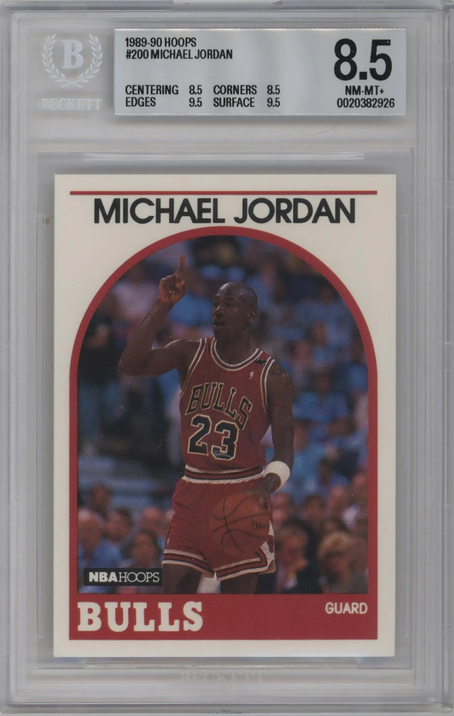 1989 NBA Hoops Michael Jordan #200 BGS 8.5