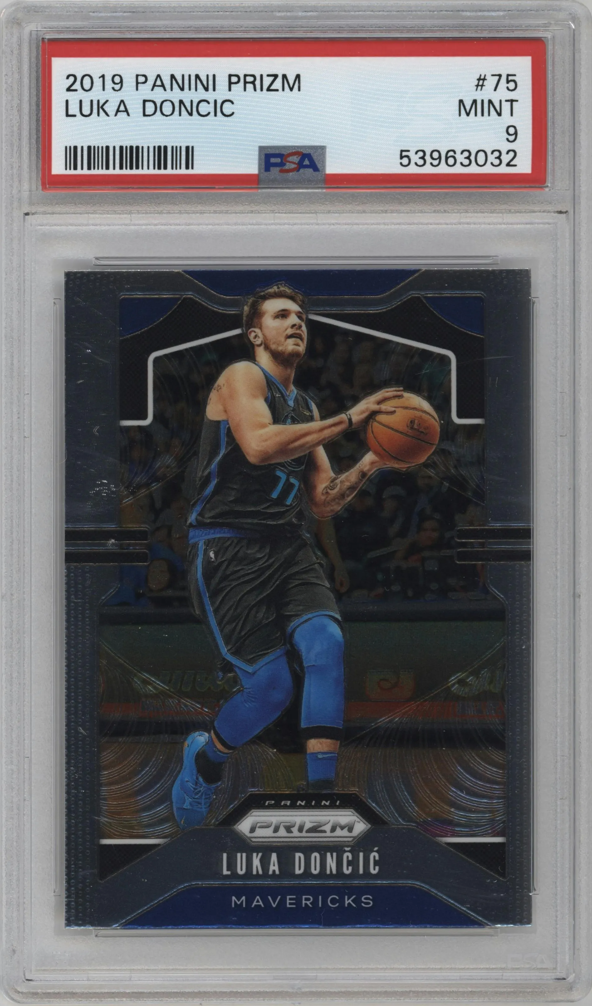 2019 Panini Prizm Luka Doncic #75 PSA 9