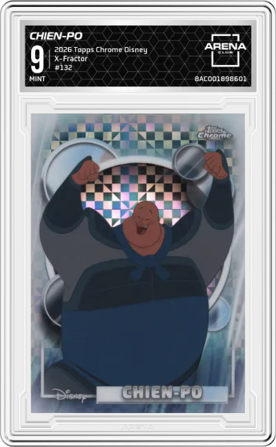 2026 Topps Chrome Disney Chien-Po X-Fractor #132 ARENA CLUB 9
