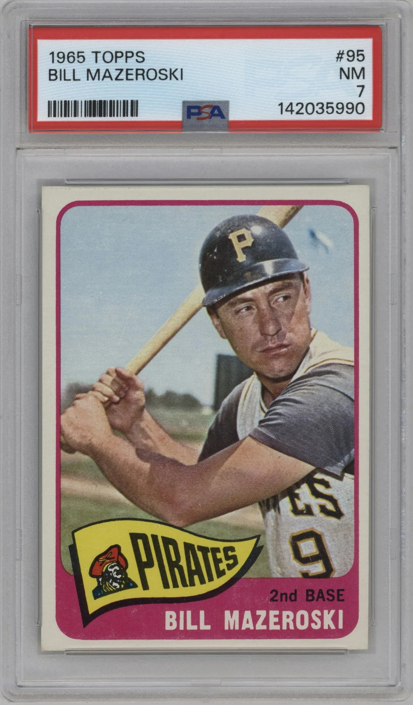 1965 Topps Bill Mazeroski #95 PSA 7
