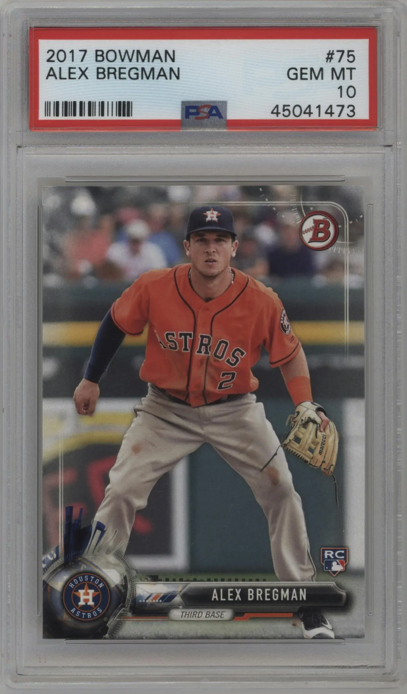 2017 Bowman Alex Bregman #75 PSA 10