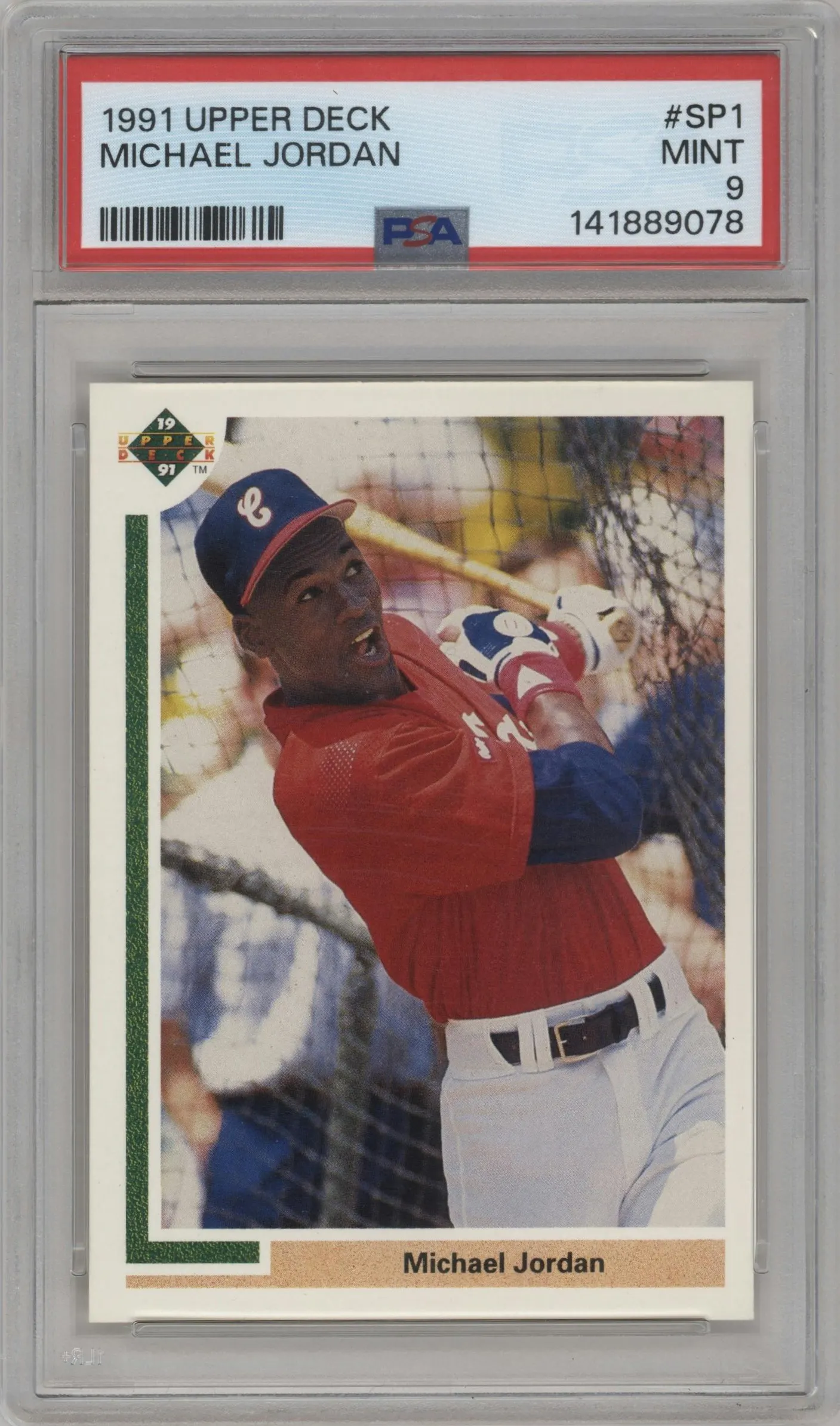 1991 Upper Deck SP Michael Jordan #SP1 PSA 9